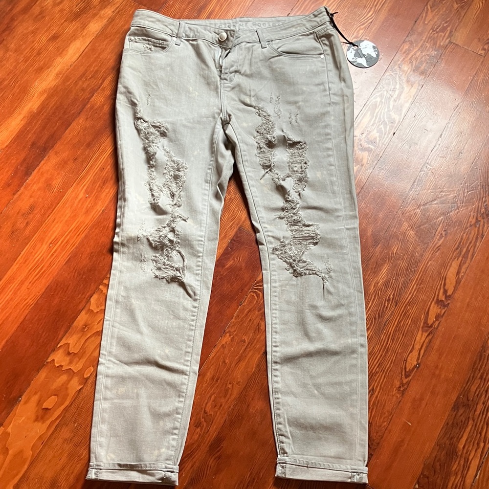 Distressed grey Jeans. Articles of Society